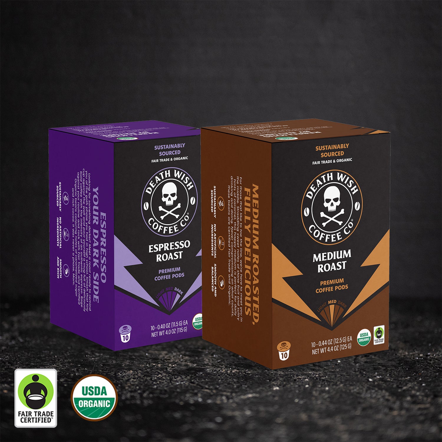Espresso Roast + Medium Roast Single-Serve Pod Bundle